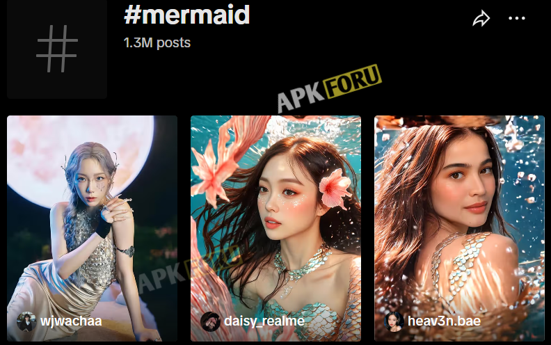 AI Mermaid Effect on TikTok